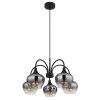 Globo Maxy Hanglamp Zwart, 5-lichts