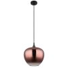 Globo Maxy Hanglamp Chroom, Zwart, 1-licht