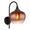 Globo Maxy Wandlamp Chroom, Zwart, 1-licht