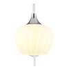 Globo Maxy Wandlamp Chroom, Wit, 1-licht