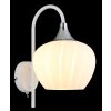 Globo Maxy Wandlamp Chroom, Wit, 1-licht