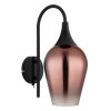 Globo Lavus Wandlamp Zwart, 1-licht