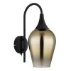 Globo Lavus Wandlamp Zwart, 1-licht