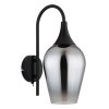 Globo Lavus Wandlamp Zwart, 1-licht