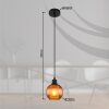 Globo Zumba Hanglamp Zwart, 1-licht