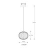 Globo Galway Hanglamp LED Nikkel mat, 1-licht