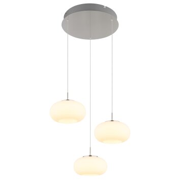 Globo Quintara Hanglamp LED Nikkel mat, 1-licht