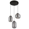 Globo Fluoro Hanglamp LED Zwart, 1-licht