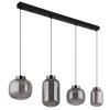 Globo Fluoro Hanglamp LED Zwart, 1-licht