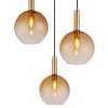 Globo Marinella Hanglamp Zwart, 3-lichts