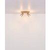 Globo Satella Plafondlamp, Plafondspot, Wandlamp, Muurspot Bruin, Chroom, Zwart, 2-lichts