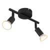 Globo Matrix Plafondlamp, Plafondspot, Wandlamp, Muurspot Zwart, 2-lichts