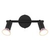 Globo Matrix Plafondlamp, Plafondspot, Wandlamp, Muurspot Zwart, 2-lichts