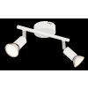 Globo Matrix Plafondlamp, Plafondspot, Wandlamp, Muurspot Wit, 2-lichts