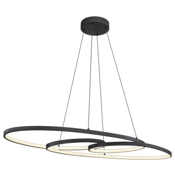 Globo Spira Hanglamp LED Zwart, 1-licht