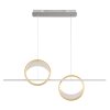 Globo Umbra Hanglamp LED Goud, Zilver, 1-licht, Afstandsbediening