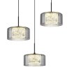 Globo Fogsy Hanglamp LED Zwart, 1-licht