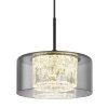 Globo Fogsy Hanglamp LED Zwart, 1-licht