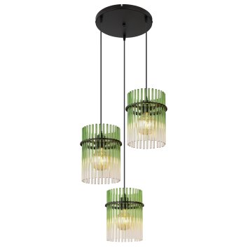 Globo Gorley Hanglamp Zwart, 3-lichts