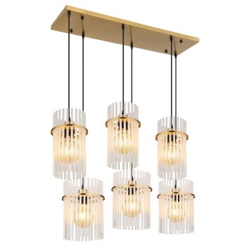 Globo Gorley Hanglamp Goud, 6-lichts