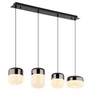 Globo Cristallica Hanglamp LED Antraciet, 1-licht