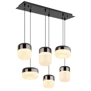 Globo Cristallica Hanglamp LED Antraciet, 1-licht