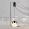 Globo Cristallica Hanglamp LED Antraciet, 1-licht