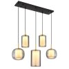 Globo Lampigna Hanglamp LED Messing, Zwart, 1-licht