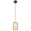 Globo Lampigna Hanglamp LED Messing, Zwart, 1-licht