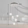 Globo Aida Hanglamp LED Chroom, 1-licht