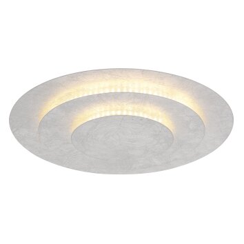 Globo Heda Plafondlamp LED Zilver, 1-licht