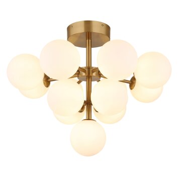 Globo Grappy Plafondlamp Goud, 13-lichts