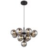 Globo Grappy Hanglamp Zwart, 13-lichts