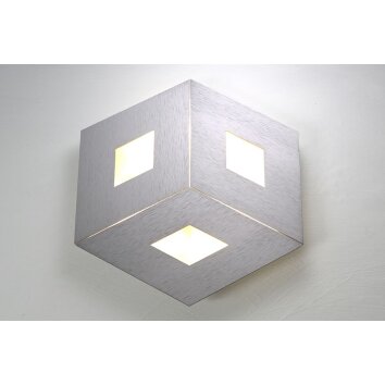 Bopp-Leuchten BOX COMFORT Muurlamp LED Zilver, 3-lichts