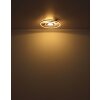 Globo Pikara Plafondlamp LED houtlook, Zwart, 1-licht