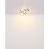 Globo Pikara Plafondlamp LED houtlook, Zwart, 1-licht