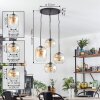 Soutinho Hanglamp, Kogellampje Amber, Duidelijk, 4-lichts