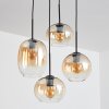 Soutinho Hanglamp, Kogellampje Amber, Duidelijk, 4-lichts