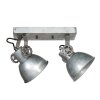 steenhouwer Gearmetal Plafondlamp, Plafondspot Oud zilver, 2-lichts