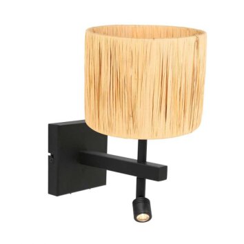 steenhouwer Stang Wandlamp LED Zwart, 2-lichts