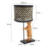 steenhouwer Animaux Tafellamp Zwart, 1-licht