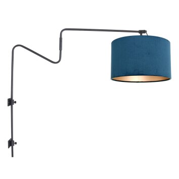 steenhouwer Linstrøm Wandlamp Zwart, 1-licht