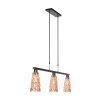 steenhouwer Vidrio Hanglamp Zwart, 3-lichts