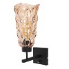 steenhouwer Vidrio Wandlamp Zwart, 1-licht