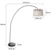 steenhouwer Solva Staande lamp Zwart, 1-licht