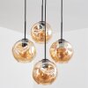 Ripoll Hanglamp, Kogellampje, Hanglamp Amber, 4-lichts