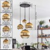 Koyoto Hanglamp, Kogellampje, Hanglamp Goud, Duidelijk, 4-lichts