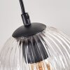 Koyoto Hanglamp, Kogellampje, Hanglamp Natuurlijke kleuren, Zwart, 4-lichts