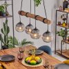 Koyoto Hanglamp, Kogellampje, Hanglamp Natuurlijke kleuren, Zwart, 4-lichts