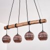 Koyoto Hanglamp, Kogellampje, Hanglamp Natuurlijke kleuren, Zwart, 4-lichts